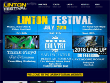 Tablet Screenshot of lintonfestival.org